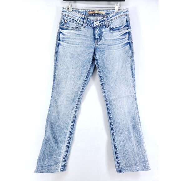 Big Star Jeans Womens Size 27 Hannah Skinny Flare Light Wash Stretch - Picture 1 of 10
